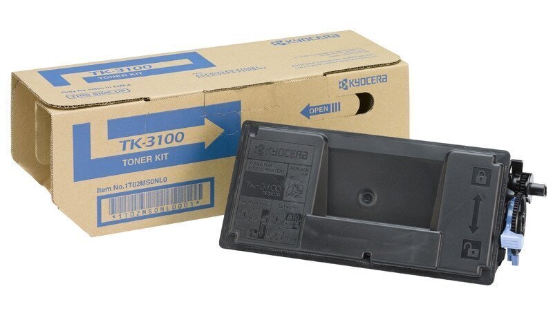 Kassett Kyocera TK-3100 (1T02MS0NL0), must FS-2100 D, FS-2100 Series, FS-4300 DN, FS-4200 DN, ECOSYS M 3040 dn, ECOSYS M 3540 dn, FS-2100 DN, FS-4100 DN цена и информация | Laserprinteri toonerid | hansapost.ee