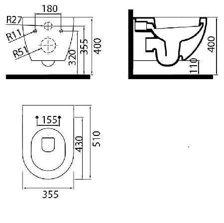 WC-pott Ravak Uni Chrome koos Soft Close kaanega hind ja info | WС-potid | hansapost.ee