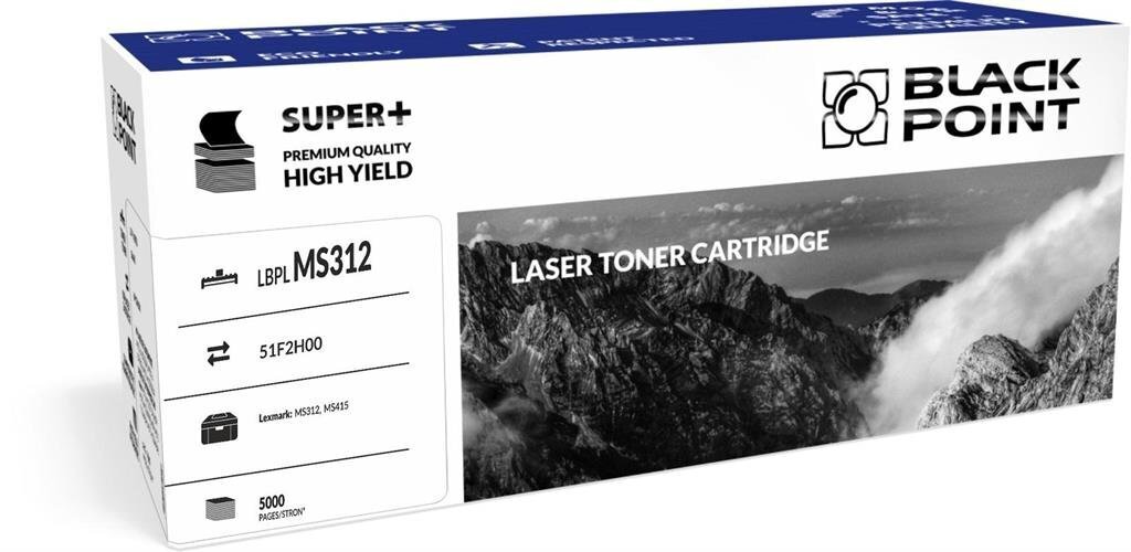Toner Black Point LBPLMS415 | black | 5 000 pp | Lexmark MS312 / MS415 цена и информация | Laserprinteri toonerid | hansapost.ee