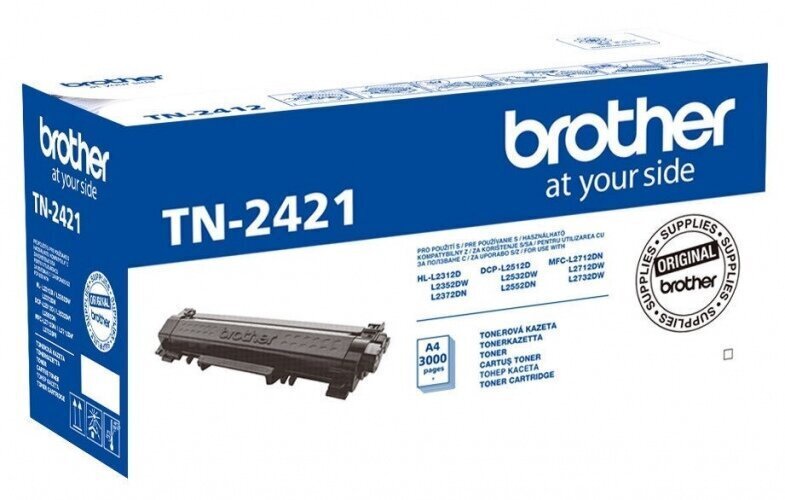 Laseprinteri kassett Brother TN2421, must цена и информация | Laserprinteri toonerid | hansapost.ee