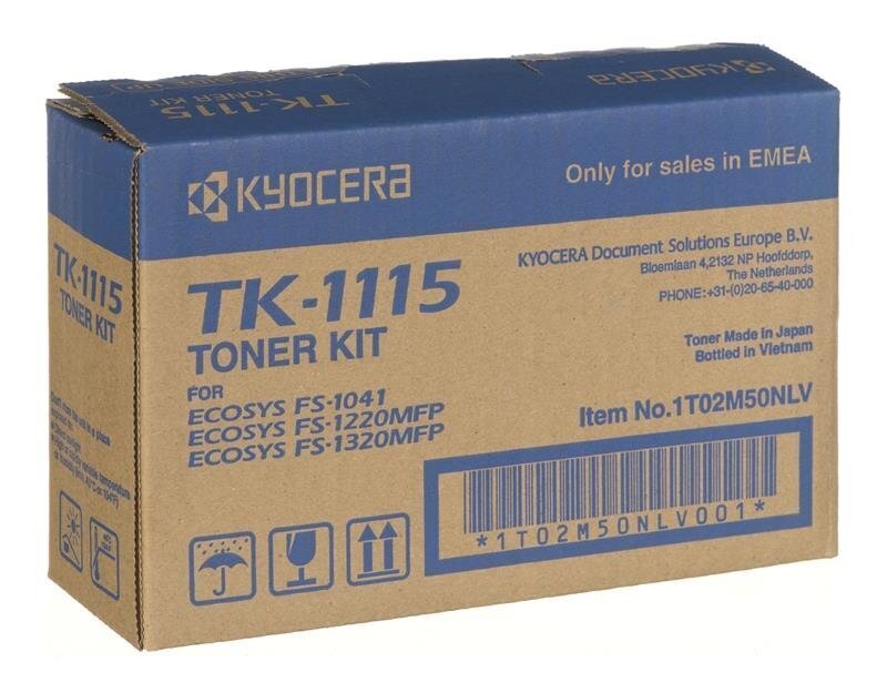 Tooner Kyocera TK-1115 Must hind ja info | Laserprinteri toonerid | hansapost.ee