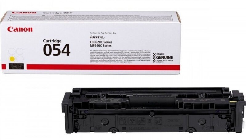Canon 054 Toner cartridge, Yellow цена и информация | Laserprinteri toonerid | hansapost.ee