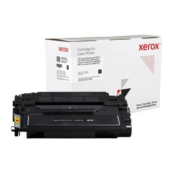 Xerox Everyday High Yield toner cartridge (alternative for: HP CE255X, Canon CRG-324 II), must цена и информация | Laserprinteri toonerid | hansapost.ee