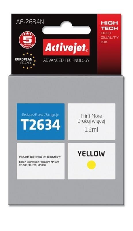 Tusz ACTIVEJET AE-2632N Zamiennik Epson T2632 цена и информация | Tindiprinteri kassetid | hansapost.ee