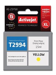 Картридж Activejet AE-29YNX, EPSON T2994, XL емкость, желтый цена и информация | Картриджи для струйных принтеров | hansapost.ee