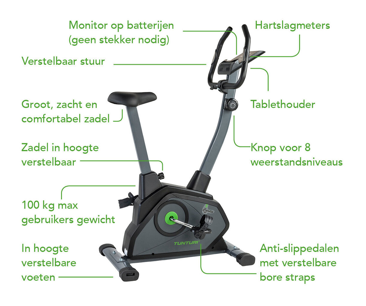 Velotrenažöör Tunturi Cardio Fit B35 hind ja info | Velotrenažöörid | hansapost.ee