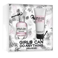 Komplekt Zadig and Voltaire Girls Can Do Anything: parfüümvesi EDP naistele 50 ml + kosmeetikakott hind ja info | Parfüümid naistele | hansapost.ee