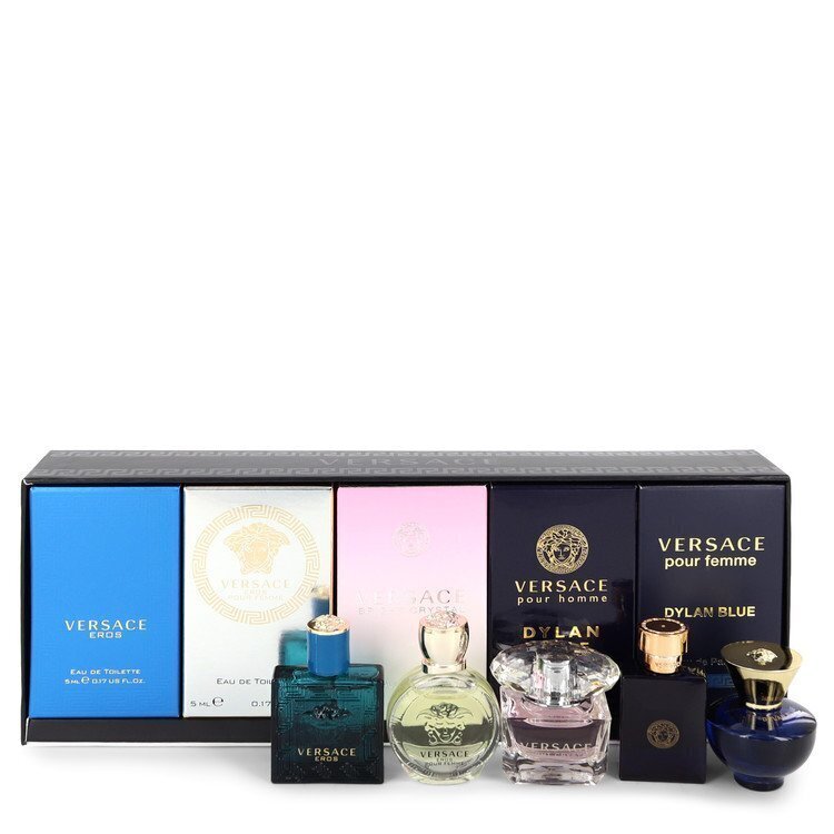 Miniatuurne komplekt Versace EDT 4 x 5 ml + EDP 1 x 5 ml hind ja info | Parfüümid naistele | hansapost.ee