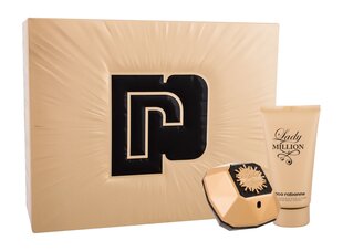 Kinkekomplekt Paco Rabanne Lady Million Fabulous naistele: parfüümvesi EDP, 50 ml + ihupiim, 75 ml цена и информация | Женские духи | hansapost.ee