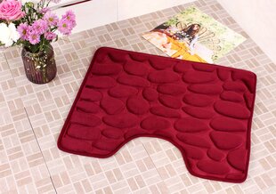 Коврик для ванной комнаты Memory foam "Benedomo" 50x60 Burgundy цена и информация | Аксессуары для ванной комнаты | hansapost.ee