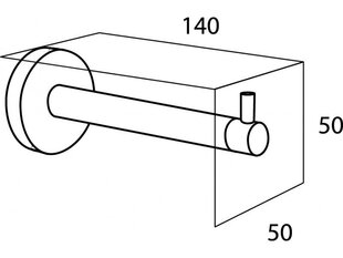 Tualettpaberi hoidja vannituppa „Tiger Boston“ цена и информация | Аксессуары для ванной комнаты | hansapost.ee