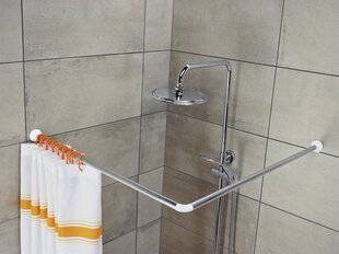 Угловая штанга для ванны и душа Lotus 80x80 см цена и информация | Lotus Сантехника для ванной | hansapost.ee