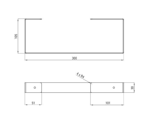 Deante käterätikuivati Mokko ADM N611, 30 cm, must matt hind ja info | Vannitoa aksessuaarid | hansapost.ee