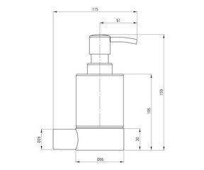 Deante seebidosaator Round ADR N421, Nero hind ja info | Vannitoa aksessuaarid | hansapost.ee