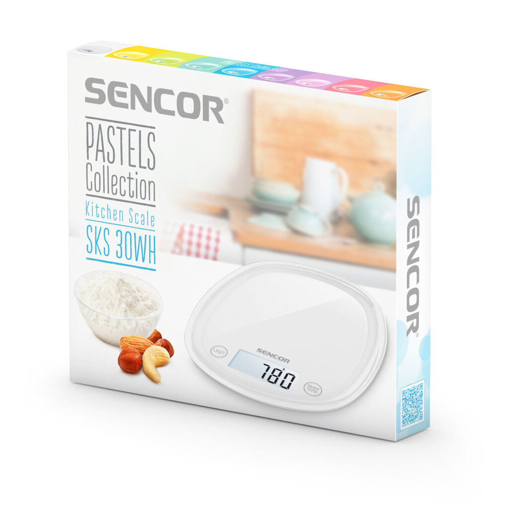 Sencor SKS 30WH Pastels цена и информация | Köögikaalud | hansapost.ee