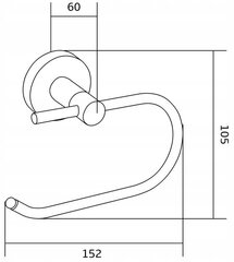 Mexen Remo tualettpaberihoidja, white hind ja info | Vannitoa aksessuaarid | hansapost.ee