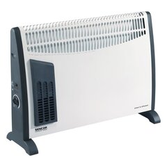 Konvektor ventilaatoriga Sencor SCF2001, valge/must цена и информация | Обогреватели | hansapost.ee