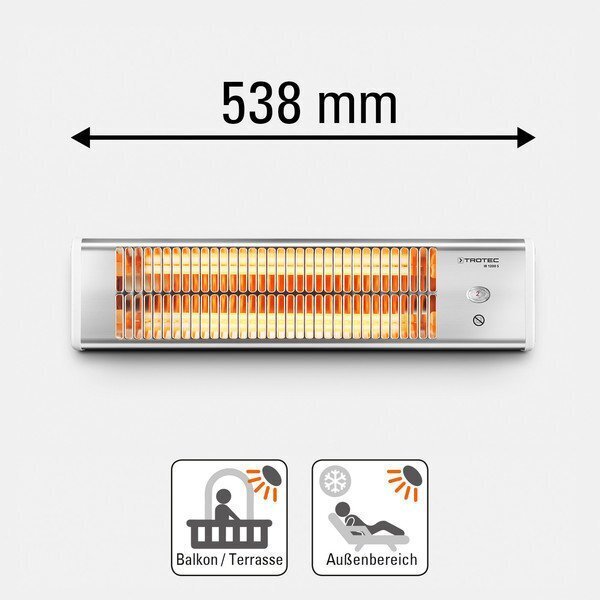 Kvarts infrapuna soojuskiirgur Trotec IRS 1200 S hind ja info | Küttekehad | hansapost.ee