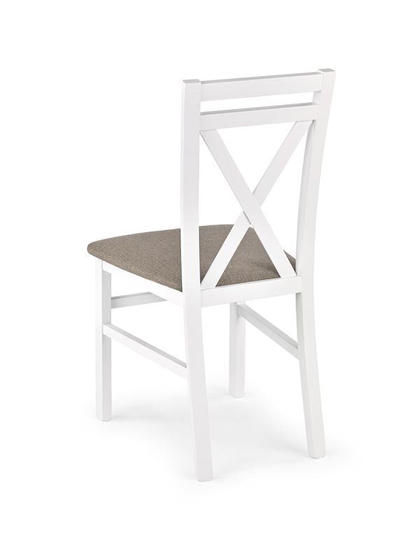 2 tooli komplekt Halmar Dariusz, valge/hall hind ja info | Köögitoolid, söögitoolid | hansapost.ee
