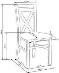 Комплект из 2 стульев Halmar Dariusz, дубовый/серый цвет цена и информация | Стулья для кухни и столовой | hansapost.ee