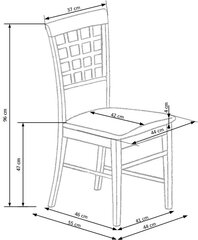 Комплект из 2 стульев Halmar Gerard 3, дубовый/серый цвет цена и информация | Стулья для кухни и столовой | hansapost.ee