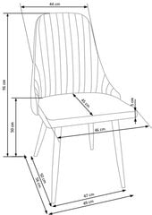 4 tooli komplekt K285, helehall hind ja info | Köögitoolid, söögitoolid | hansapost.ee