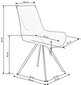 2 tooli komplekt K290, pruun hind ja info | Köögitoolid, söögitoolid | hansapost.ee