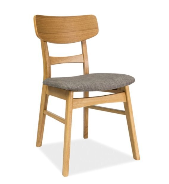 2 tooli komplekt CD-61, pruun/hall hind ja info | Köögitoolid, söögitoolid | hansapost.ee
