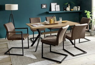 4 tooli komplekt Kian A, pruun hind ja info | Köögitoolid, söögitoolid | hansapost.ee