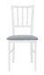 2 tooli komplekt Marynarz-1, hall/valge цена и информация | Köögitoolid, söögitoolid | hansapost.ee