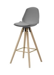 Барный стул Oslo L, серый/дуб цена и информация | Стулья для кухни и столовой | hansapost.ee