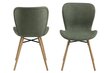 2 tooli komplekt Batilda A1, roheline/tamm цена и информация | Köögitoolid, söögitoolid | hansapost.ee