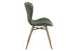 2 tooli komplekt Batilda A1, roheline/tamm hind ja info | Köögitoolid, söögitoolid | hansapost.ee