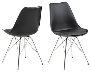 Комплект из 4-х стульев Eris, черный цена и информация | Стулья для кухни и столовой | hansapost.ee