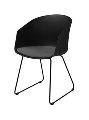 Комплект из 2-х стульев Moon I, черный/серый цена и информация | Стулья для кухни и столовой | hansapost.ee