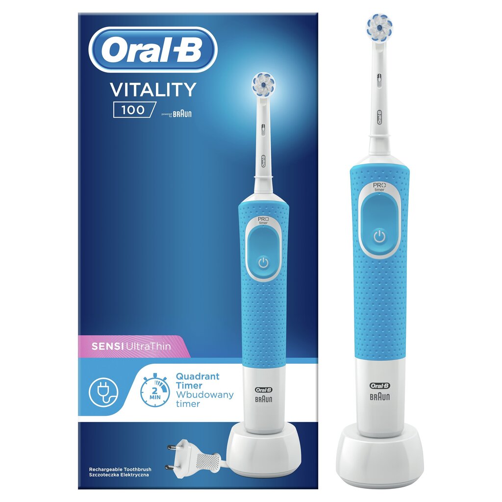 Braun Oral-B Vitality Sensitive UltraThin цена и информация | Elektrilised hambaharjad | hansapost.ee