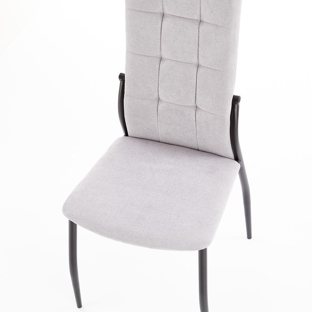 4 tooli komplekt K334, hall/must цена и информация | Köögitoolid, söögitoolid | hansapost.ee