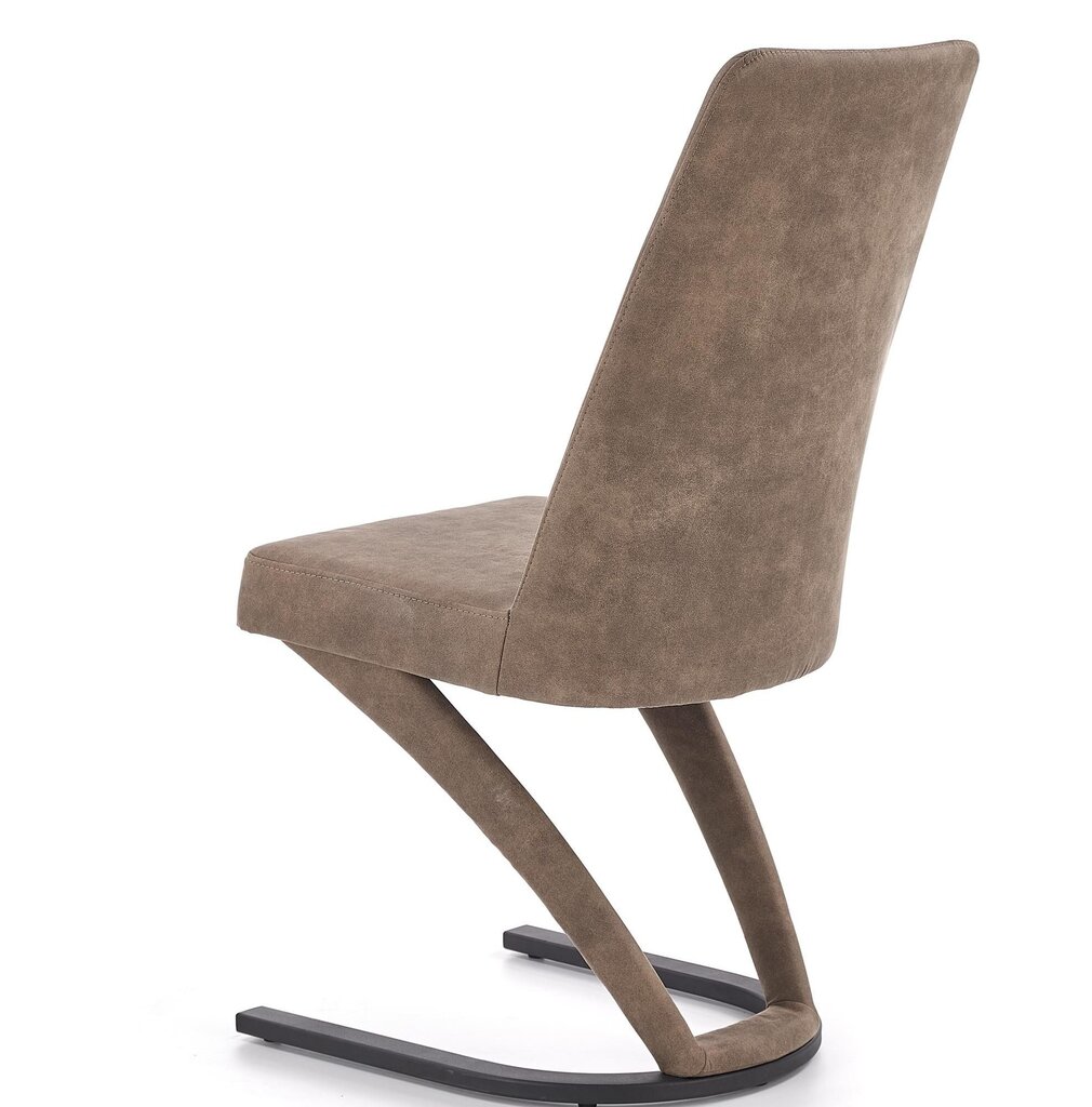 2 tooli komplekt K338, pruun/must цена и информация | Köögitoolid, söögitoolid | hansapost.ee