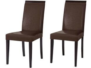 Комплект из 2-х стульев Glover, коричневого цвета цена и информация | Стулья для кухни и столовой | hansapost.ee
