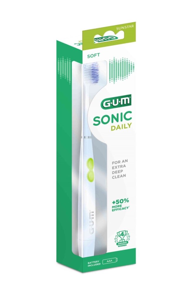 GUM (4100) ActiVital Sonic, valge цена и информация | Elektrilised hambaharjad | hansapost.ee