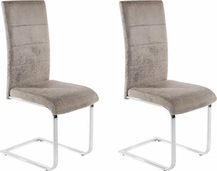 Комплект из 2-х стульев Kosuma, светло-серого цвета цена и информация | Стулья для кухни и столовой | hansapost.ee