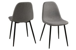 Комплект из 4-х стульев Wilma, темно-серый / черный цена и информация | Стулья для кухни и столовой | hansapost.ee