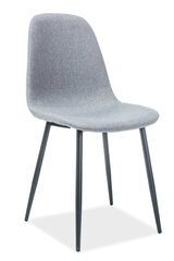 Комплект из 4-х стульев Signal Meble Fox, серый/черный цена и информация | Стулья для кухни и столовой | hansapost.ee