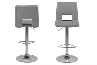 Комплект из 2-х барных стульев Sylvia, серый цена и информация | Стулья для кухни и столовой | hansapost.ee