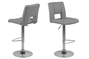 Комплект из 2-х барных стульев Sylvia, серый цена и информация | Стулья для кухни и столовой | hansapost.ee