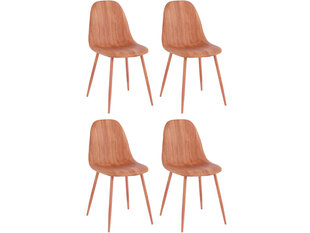 4-tooli komplekt Notio Living Baampu, pruun hind ja info | Köögitoolid, söögitoolid | hansapost.ee