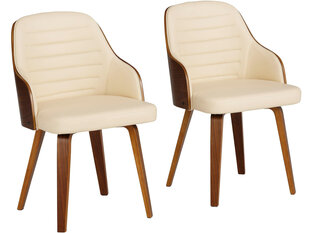 Комплект из 2-х стульев Notio Living Dustin, кремовый цена и информация | Стулья для кухни и столовой | hansapost.ee