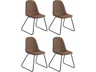 Комплект из 4-х стульев Notio Living Colombo, коричневый цена и информация | Стулья для кухни и столовой | hansapost.ee
