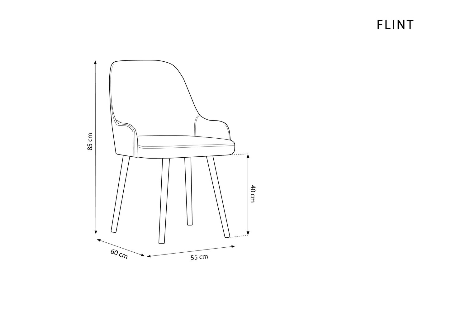 Tool Micadoni Home Flint, helehall hind ja info | Köögitoolid, söögitoolid | hansapost.ee