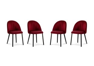 Комплект из 4-х стульев Milo Casa Livia, красный цена и информация | Стулья для кухни и столовой | hansapost.ee
